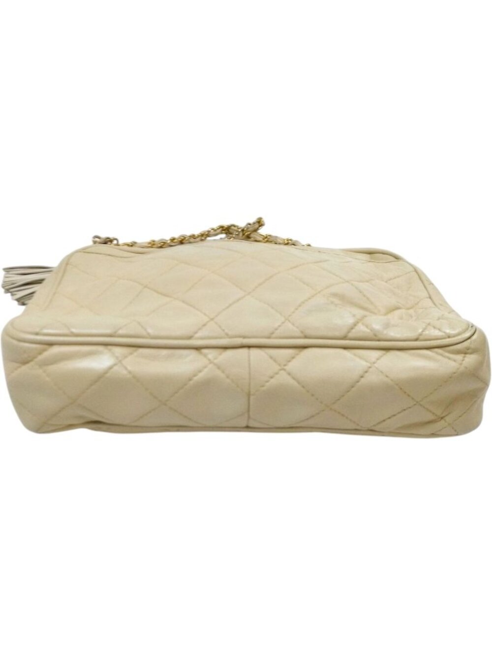 544746CR T6 Chanel Crossbody Bag White Lambskin - Picture 4 of 13